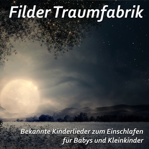 Sanftes Bild von Babys und Kleinkindern, die zusammen Kinderlieder zum Einschlafen hören, von Filder Traumfabrik.