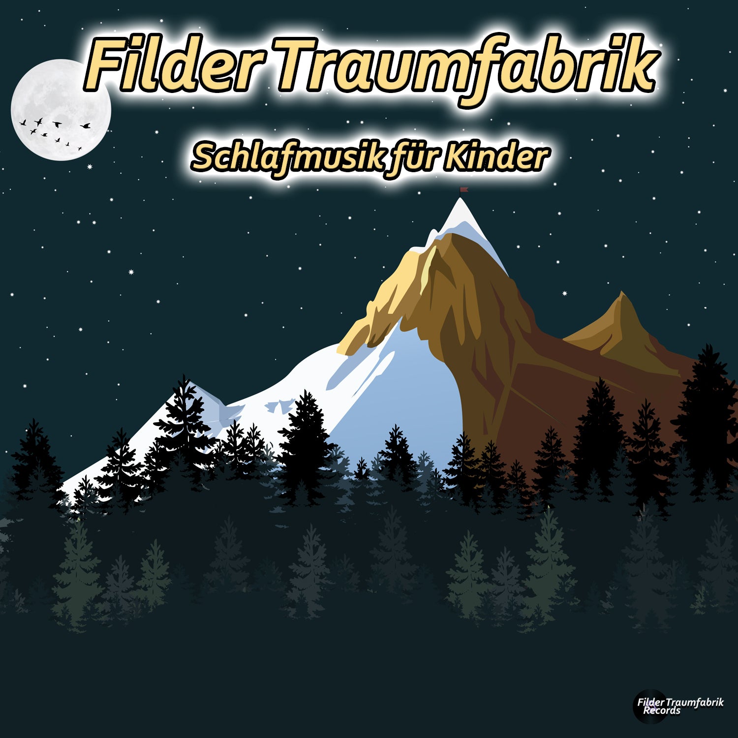 Sanfte Schlafmusik für Kinder von Filder Traumfabrik, zeigt ein Kind, das entspannt mit beruhigender Musik einschläft.